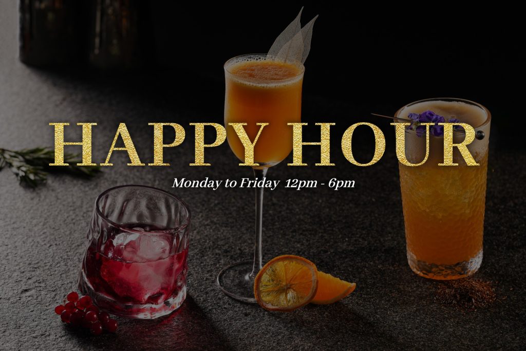 Happy Hour at NURI Grill & Bar, Monday to Friday 12pm to 6pm